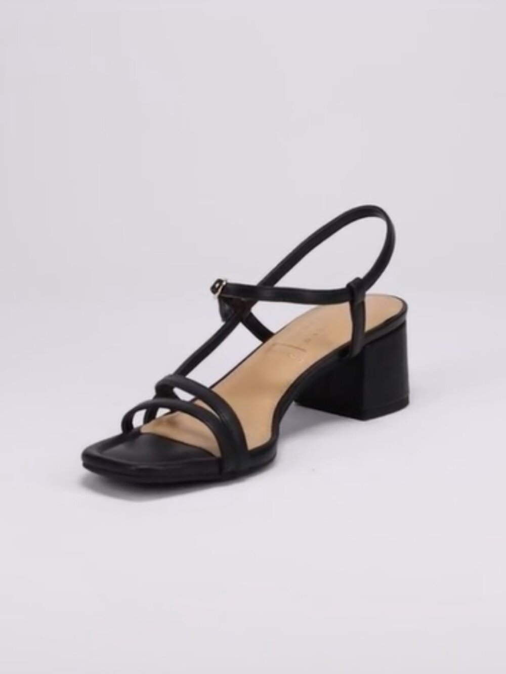 Black Sandals Low Heel Chunky Lauren Conrad 8.5 NEW 💜 RET $55- - Picture 14 of 16